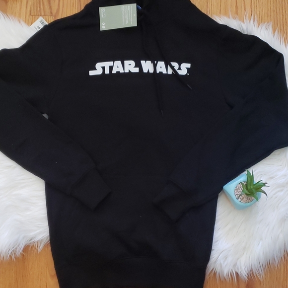 Star Wars x H&M Logo Black & White Pullover Hoodie